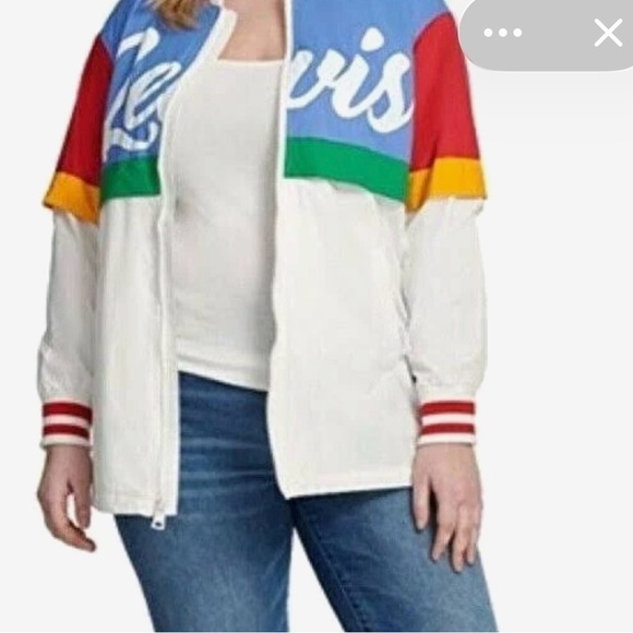 Levi's color block windbreaker jacket. 3x plus size. New with tags. - Picture 10 of 11